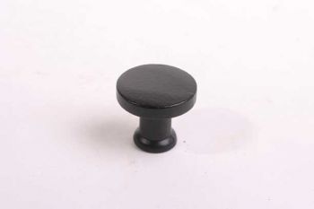 Ronde knop retro jaren twintig zwart gietijzer 27mm